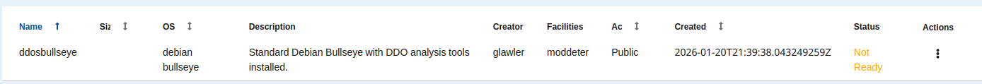 Image creation not ready